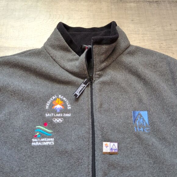 Marker 2002 Salt Lake City Olympics Paralympics Fleece Vest XL Medical Services - Picture 2 of 8